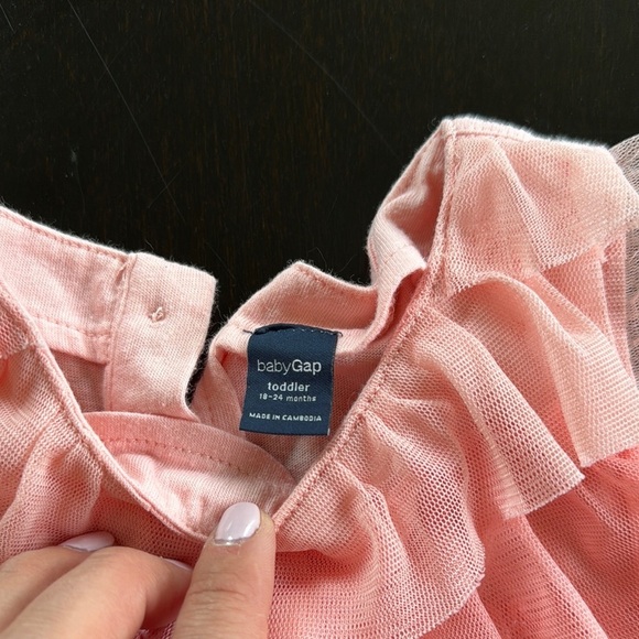 GAP Pink Ruffle Toddler Dress - Picture 2 of 2